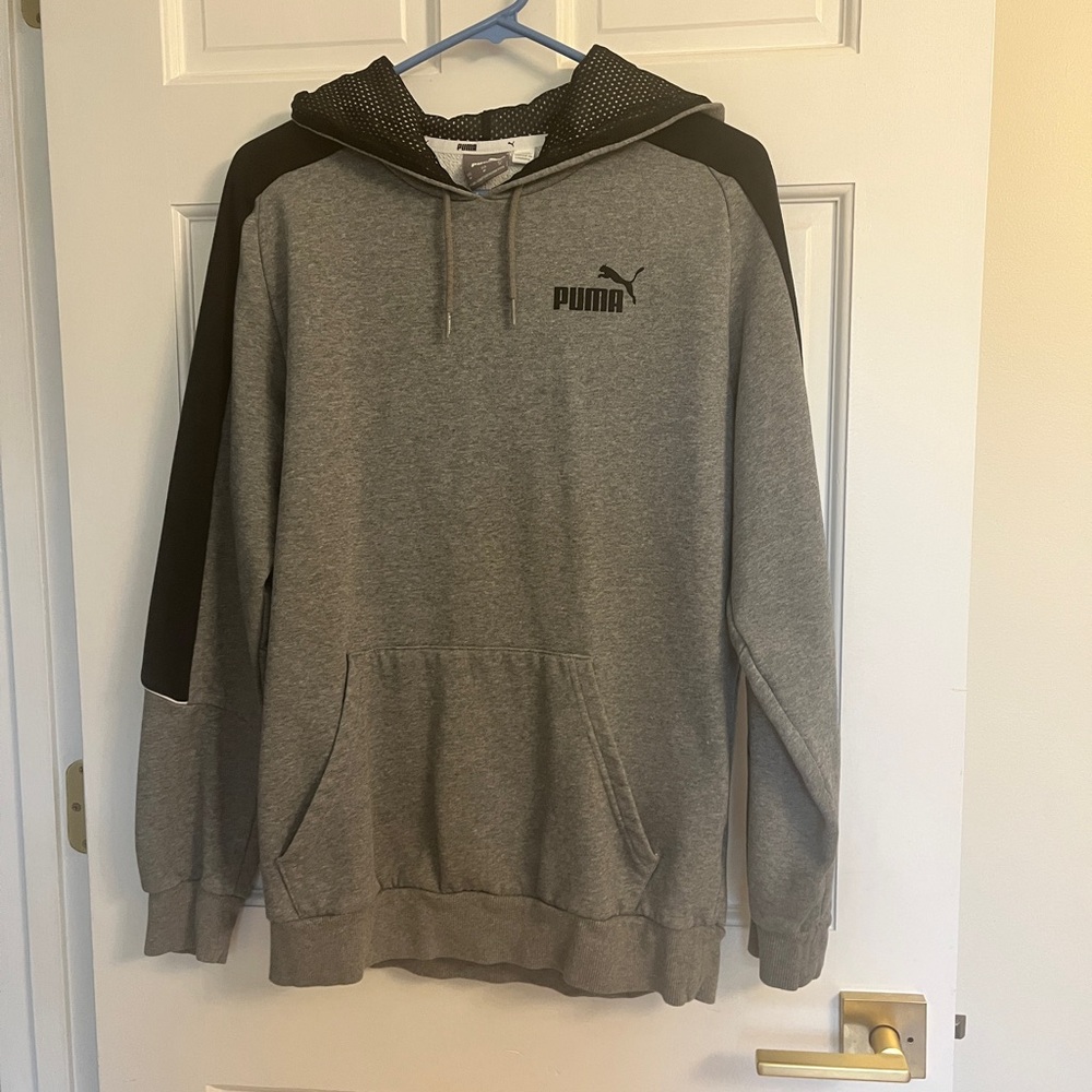 Puma Gray and Black Men's Hoodie
